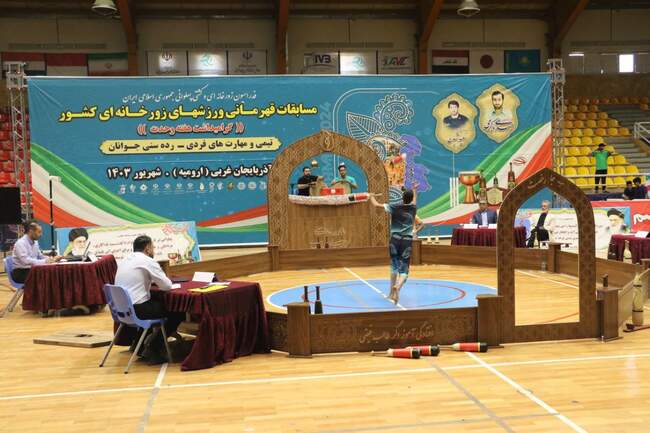 دو روز مسابقات ورزش زورخانه‌ای قهرمانی جوانان کشور از دید دوربین