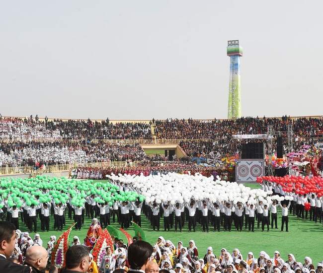جشن نوروز در تاجیکستان با حضور رئیس جمهور این کشور برگزار شد