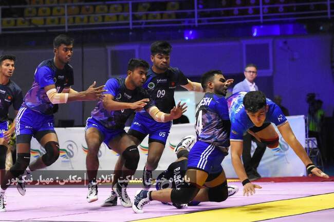 مسابقات کبدی قهرمانی جوانان جهان: بازی ایران و بنگلادش