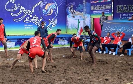 صعود تیم ملی کبدی ساحلی مردان ایران به نیمه نهایی جهان