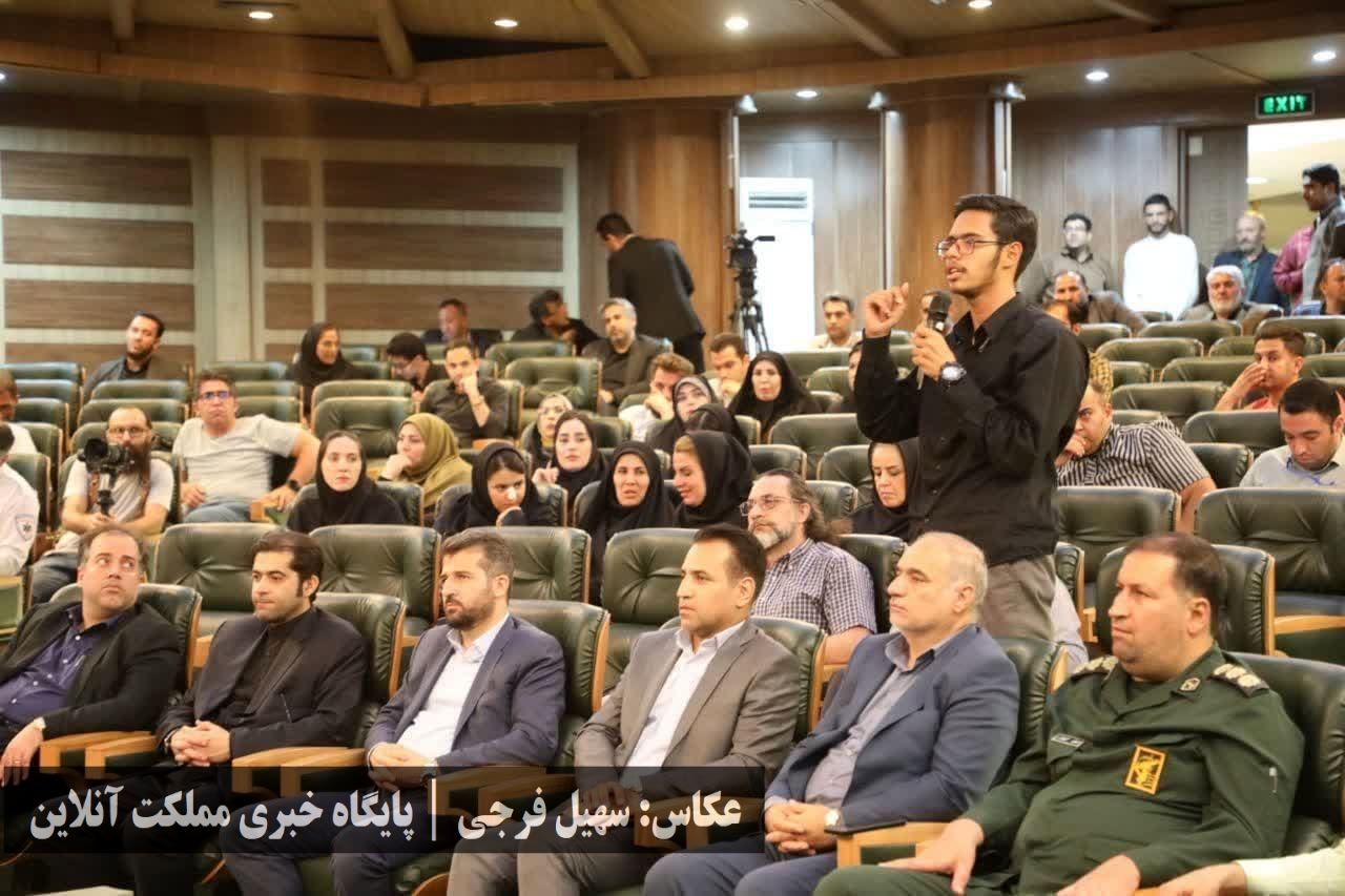 حضور پرتعداد خبرنگاران آذربایجان‌غربی در نشست خبری والیبال قهرمانی مردان آسیا در روز خبرنگار