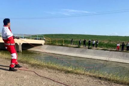 غرق شدن جوان ۲۸ ساله در کانال آب قشلاق حاج آقامیرزای پارس آباد