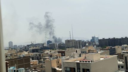 آتش سوزی یک ساختمان اداری در خیابان طالقانی تهران