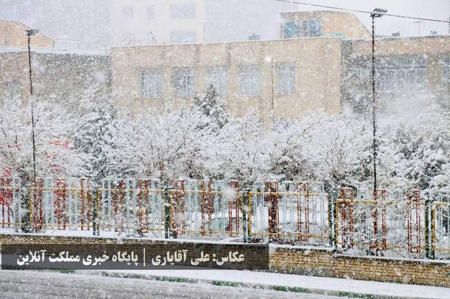 طراوت زمستانی ارومیه با اولین برف سال / تصاویر
