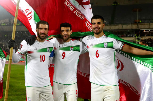 شادی ملی‌پوشان بعد از پایان بازی با عراق و صعود به جام جهانی