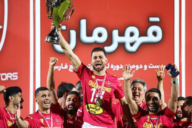 بازی پرسپولیس و نساجی و جشن قهرمانی سرخپوشان / تصاویر