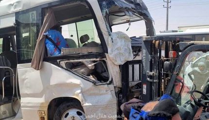 ۴ کشته در پی برخورد یک دستگاه اتوبوس حامل زائران اربعین حسینی با جدول کنار جاده