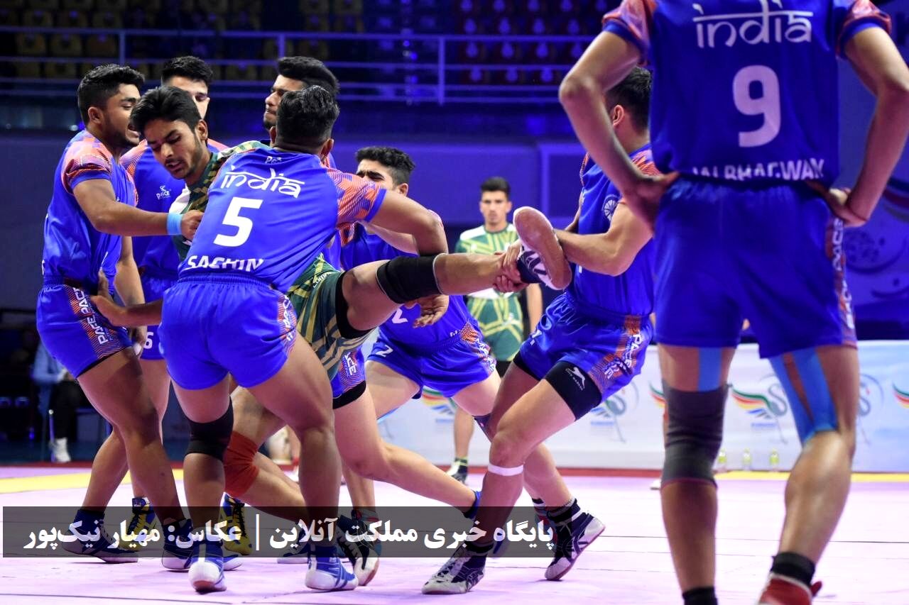 تصاویر | پایان نیمه نهایی کبدی قهرمانی جوانان جهان: نپال و پاکستان سو�