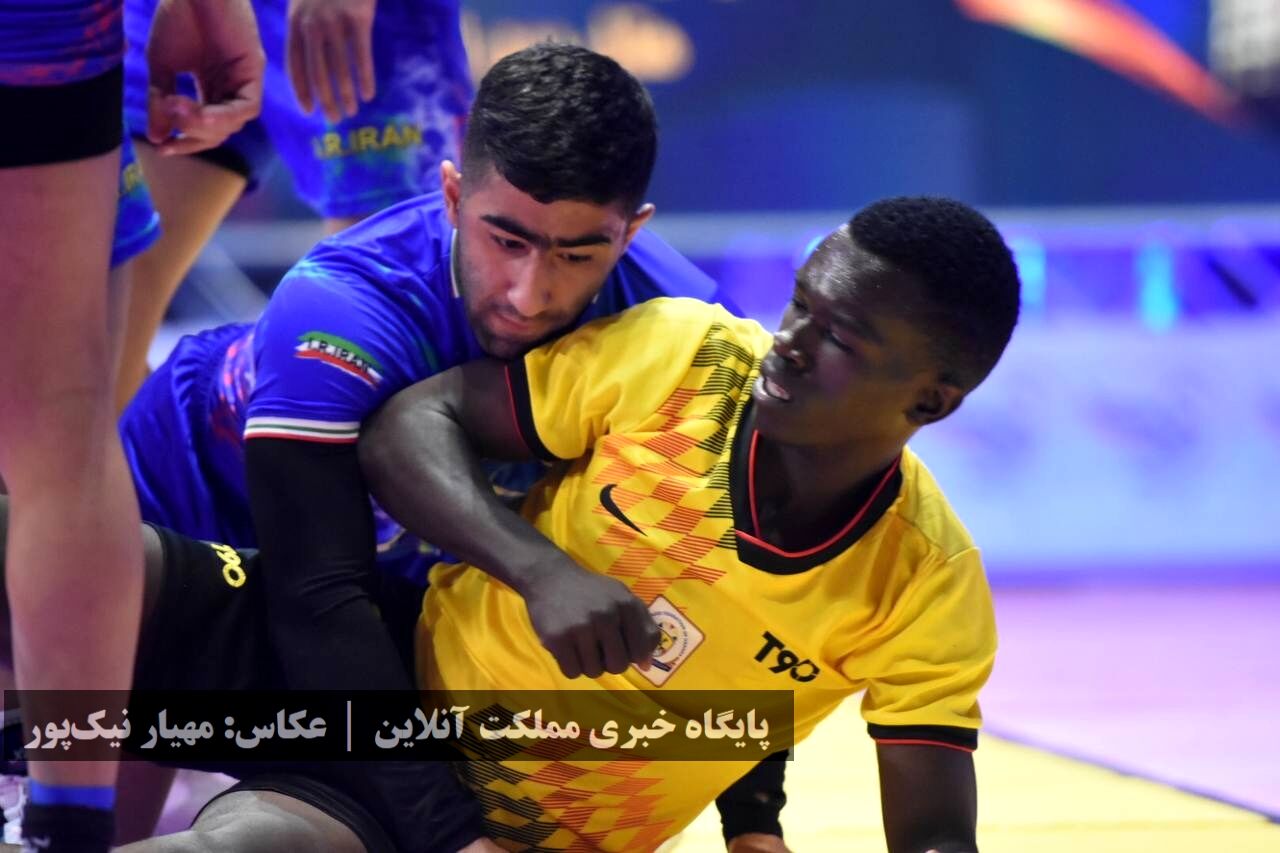 برد تیم ملی کبدی ایران مقابل اوگاندا در مسابقات قهرمانی جوانان جهان /