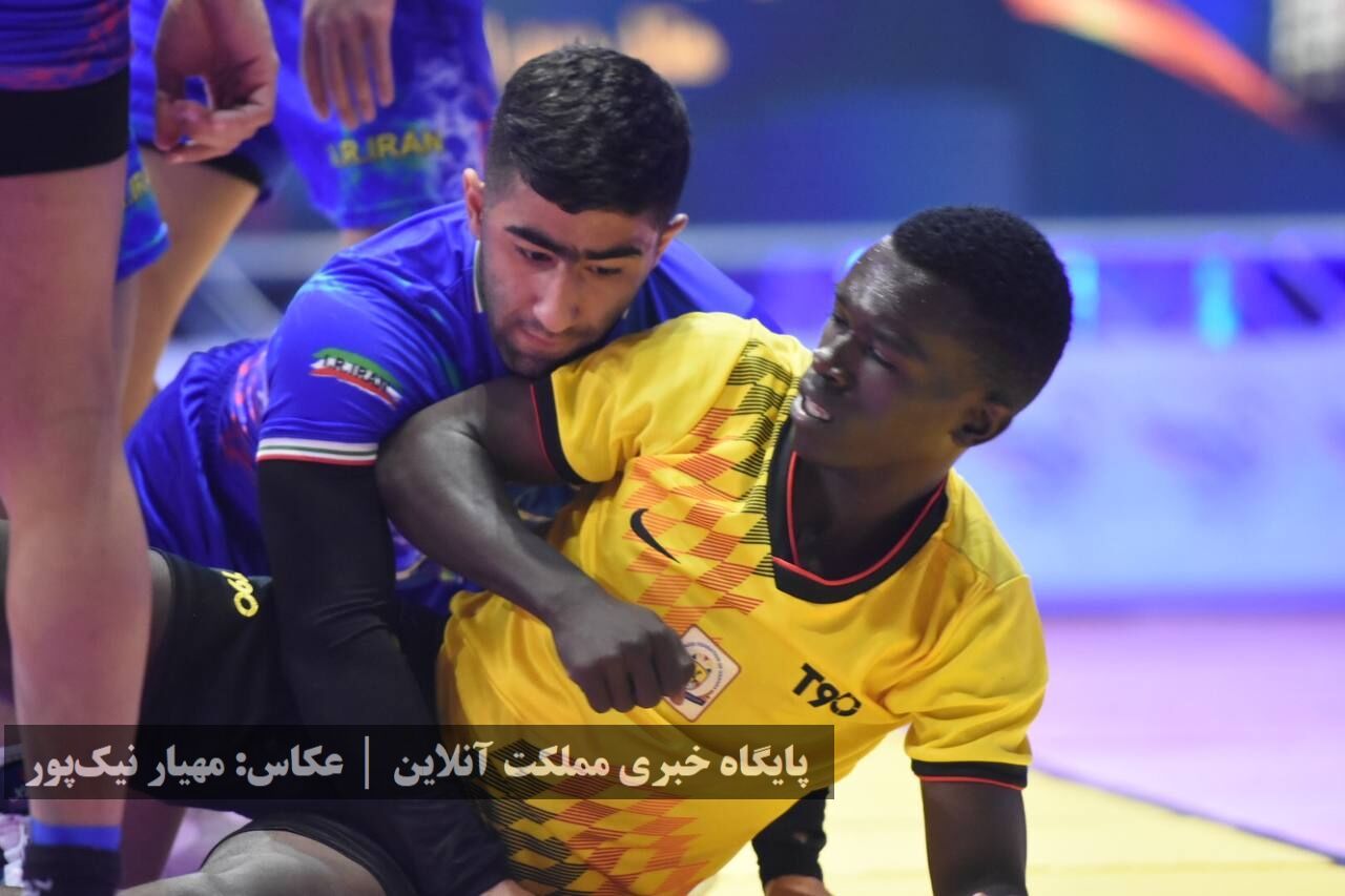 برد تیم ملی کبدی ایران مقابل اوگاندا در مسابقات قهرمانی جوانان جهان /