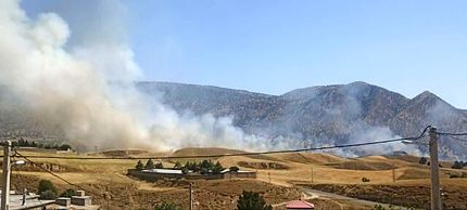 مهار آتش‌سوزی گسترده در مزارع گندم شهرستان چوار