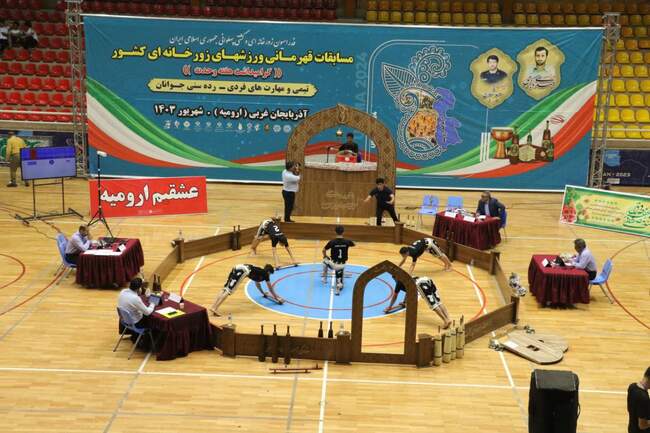 دو روز مسابقات ورزش زورخانه‌ای قهرمانی جوانان کشور از دید دوربین