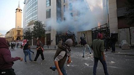 تظاهرات در لبنان از سر گرفته شد