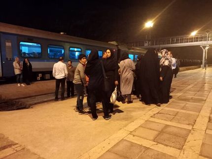 سیل باعث انسداد راه آهن تهران شمال شد