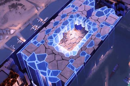 ساخت ورزشگاه در ارتفاع ۳۵۰ متری توسط عربستانی‌ها