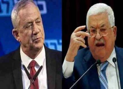 گانتس به محمود عباس: به راه حل دو کشوری باور دارم اما در این دولت میسر نیست