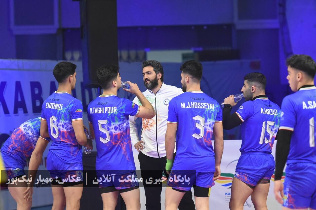 برد تیم ملی کبدی ایران مقابل اوگاندا در مسابقات قهرمانی جوانان جهان /
