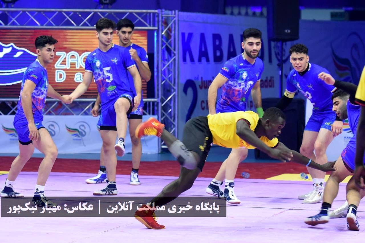 برد تیم ملی کبدی ایران مقابل اوگاندا در مسابقات قهرمانی جوانان جهان / تصاویر