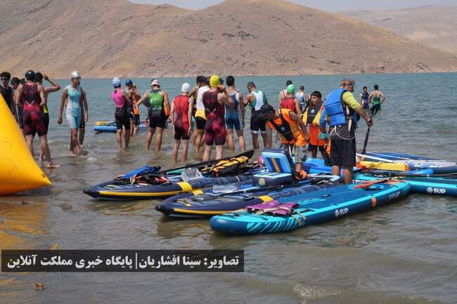 مسابقات کشوری ترای‌اتلون برگزار شد | تصاویر 