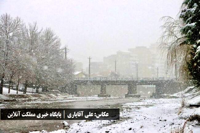 طراوت زمستانی ارومیه با اولین برف سال / تصاویر