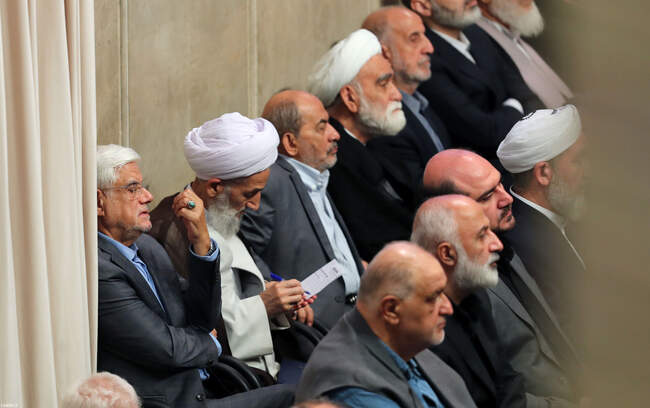 مراسم تنفیذ حکم مسعود پزشکیان به عنوان رئیس جمهور توسط رهبر معظم انق�